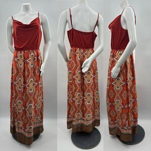 3For$20 Corey P. Red and Multicolor Paisley Dress size Large